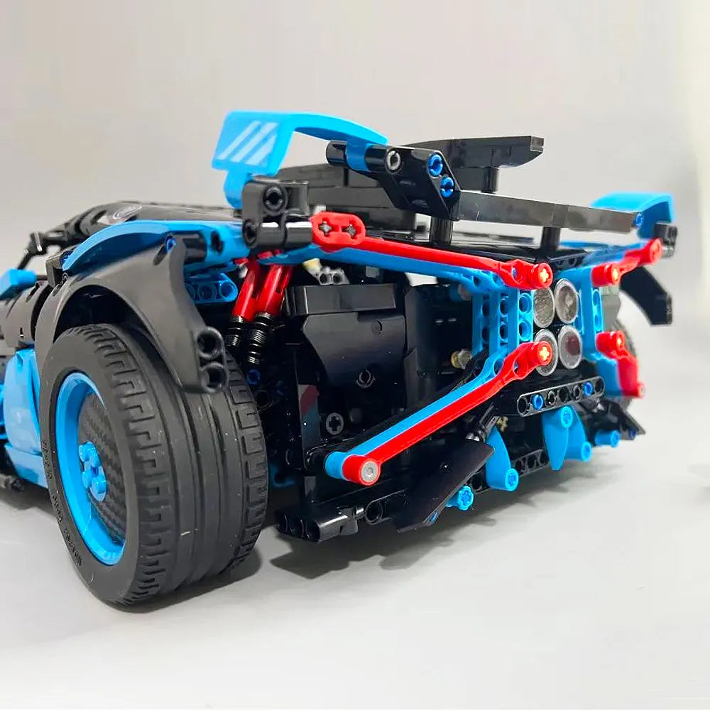 Building Blocks MOC Tech Bugatti Bolide Sports Car Bricks Toys - 7