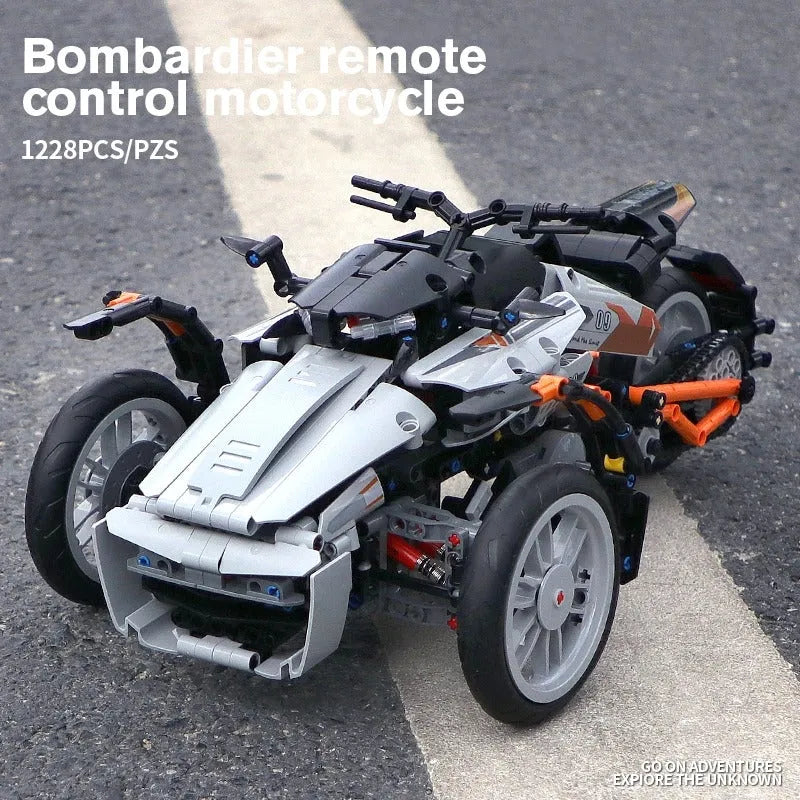 Building Blocks Fast Spyder Bike Motorcycle Bricks Kids Toys 88013 - 3