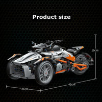 Thumbnail for Building Blocks Fast Spyder Bike Motorcycle Bricks Kids Toys 88013 - 5