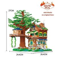 Thumbnail for Building Blocks Idea Expert MOC Morning Tree House MINI Bricks Toys - 2