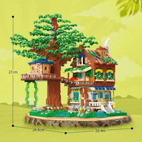 Thumbnail for Building Blocks Idea Expert MOC Morning Tree House MINI Bricks Toys - 3