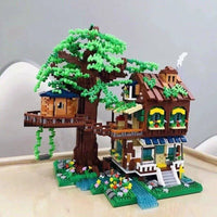 Thumbnail for Building Blocks Idea Expert MOC Morning Tree House MINI Bricks Toys - 6