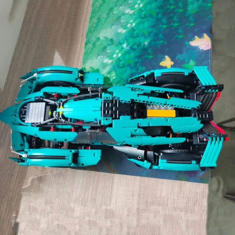 Building Blocks MOC 88301B Roaring Speed Racing Sports Car Bricks Toy - 8