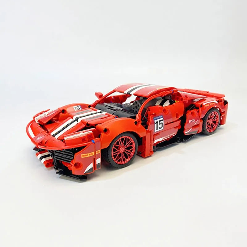 Building Blocks MOC 88304 In The Name Of Speed Drift Sports Car Bricks Toy - 1