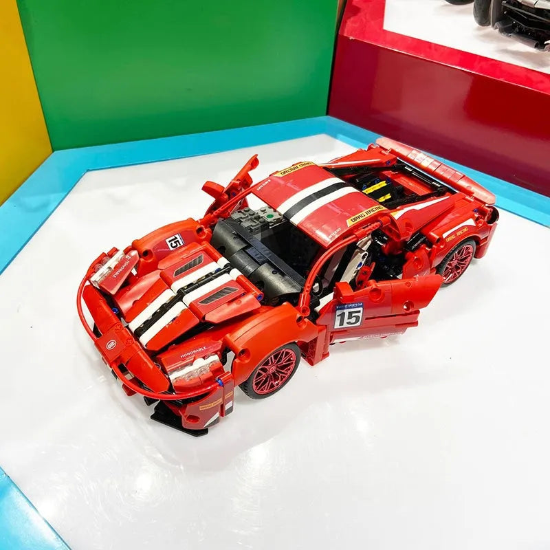 Building Blocks MOC 88304 In The Name Of Speed Drift Sports Car Bricks Toy - 6
