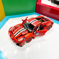 Thumbnail for Building Blocks MOC 88304 In The Name Of Speed Drift Sports Car Bricks Toy - 6
