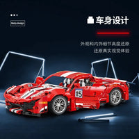 Thumbnail for Building Blocks MOC 88304 In The Name Of Speed Drift Sports Car Bricks Toy Construction Set Toys - 2