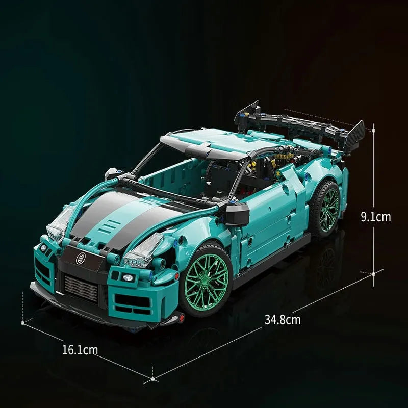 Building Blocks MOC 88306 Ares Racing Super GTR Sports Car Bricks Toys Construction Set Toys - 5