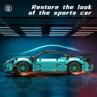 Thumbnail for Building Blocks MOC 88306 Ares Racing Super GTR Sports Car Bricks Toys Construction Set Toys - 3