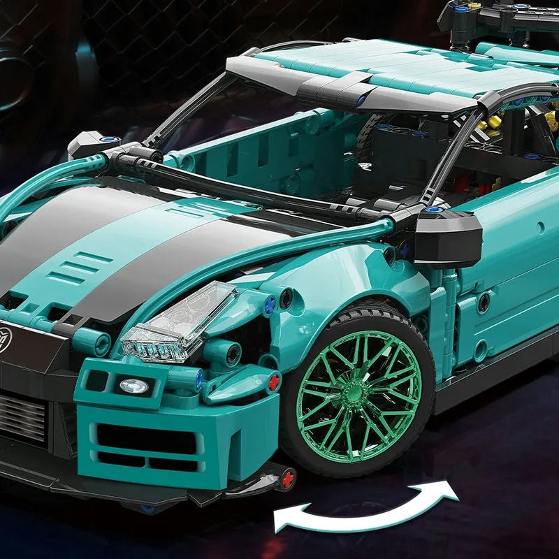 Building Blocks MOC 88306 Ares Racing Super GTR Sports Car Bricks Toys Construction Set Toys - 6