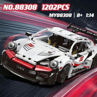 Thumbnail for Building Blocks MOC 88308 Ares Racing Super RSR Sports Car Bricks Toys - 2