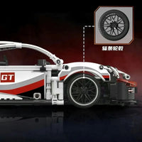 Thumbnail for Building Blocks MOC 88308 Ares Racing Super RSR Sports Car Bricks Toys Construction Set Toys - 5