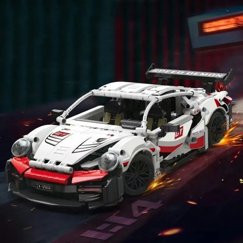 Building Blocks MOC 88308 Ares Racing Super RSR Sports Car Bricks Toys Construction Set Toys - 6