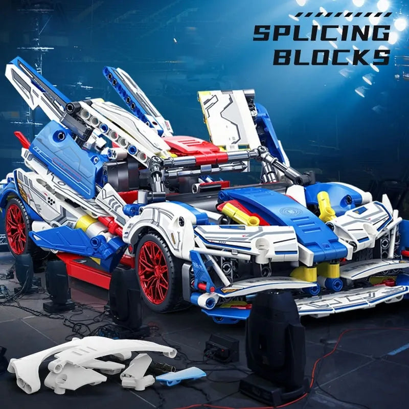 Building Blocks MOC 88320A Tech Apollo Project EVO Sports Racing Car Bricks Toy - 2