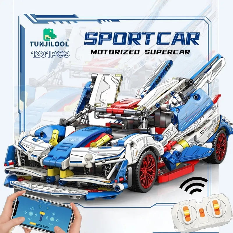 Building Blocks MOC 88320A Tech Apollo Project EVO Sports Racing Car Bricks Toy Construction Set Toys - 3