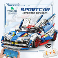 Thumbnail for Building Blocks MOC 88320A Tech Apollo Project EVO Sports Racing Car Bricks Toy - 3