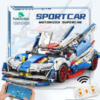 Thumbnail for Building Blocks MOC 88320A Tech Apollo Project EVO Sports Racing Car Bricks Toy Construction Set Toys - 3