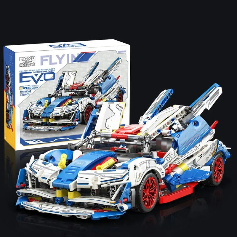 Building Blocks MOC 88320A Tech Apollo Project EVO Sports Racing Car Bricks Toy - 10