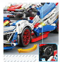 Thumbnail for Building Blocks MOC 88320A Tech Apollo Project EVO Sports Racing Car Bricks Toy - 7