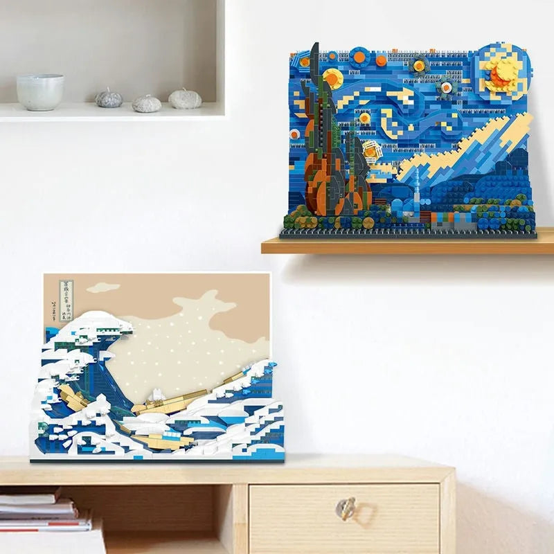 Building Blocks MOC 97043 Art Great Kanagawa Wave MINI Bricks Toy Construction Set Toys - 4