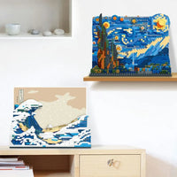 Thumbnail for Building Blocks MOC 97043 Art Great Kanagawa Wave MINI Bricks Toy Construction Set Toys - 4