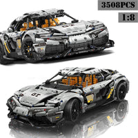 Thumbnail for Building Blocks MOC Ares Drag Racing Supercar Bricks Toys MY88012 - 2