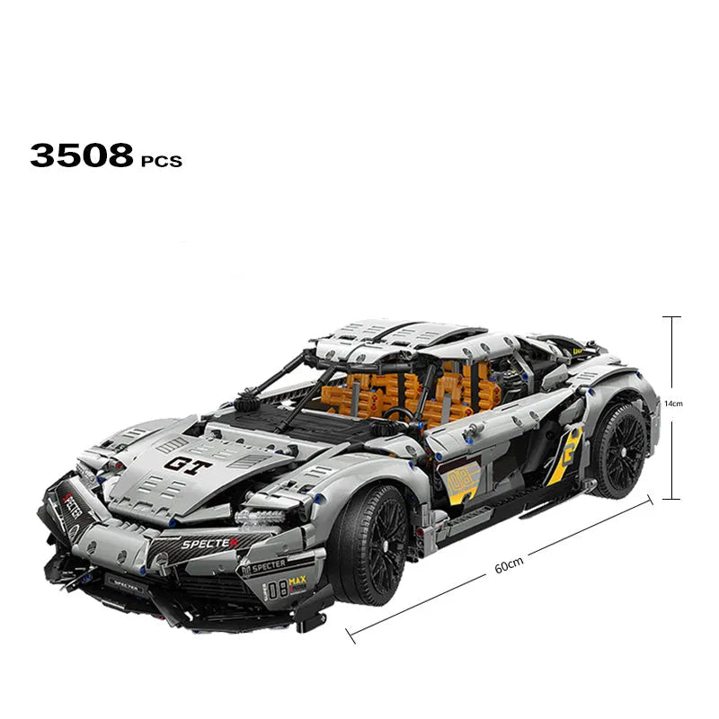Building Blocks MOC Ares Drag Racing Supercar Bricks Toys MY88012 Construction Set Toys - 14