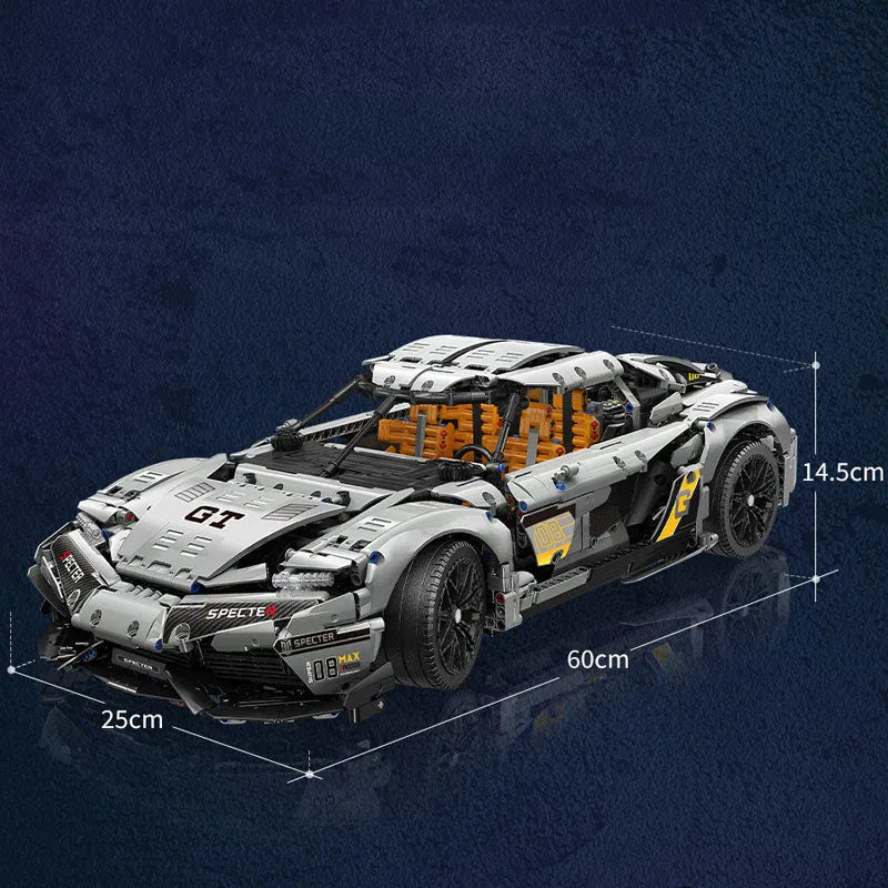 Building Blocks MOC Ares Drag Racing Supercar Bricks Toys MY88012 Construction Set Toys - 5