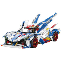 Thumbnail for Building Blocks MOC Concept EVO Racing Supercar Bricks Toy 88007A Construction Set Toys - 1