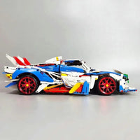 Thumbnail for Building Blocks MOC Concept EVO Racing Supercar Bricks Toy 88007A - 11