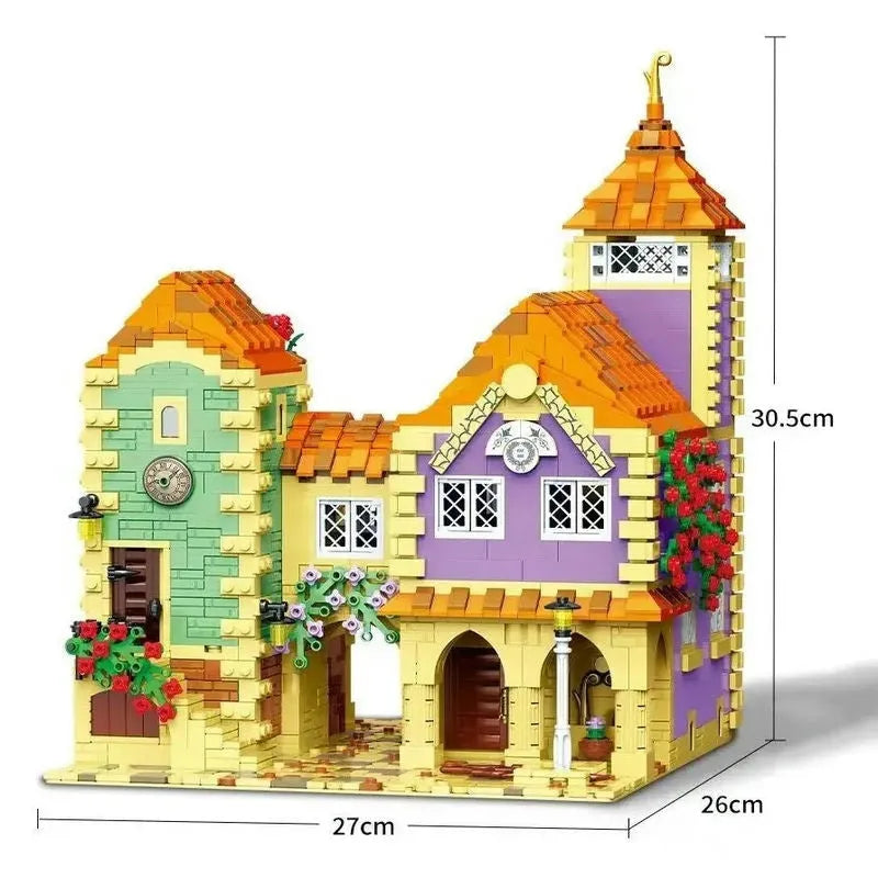 Building Blocks MOC Creator Street Expert City Holiday Hotel Bricks Toy - 1