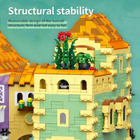 Thumbnail for Building Blocks MOC Creator Street Expert City Holiday Hotel Bricks Toy - 5