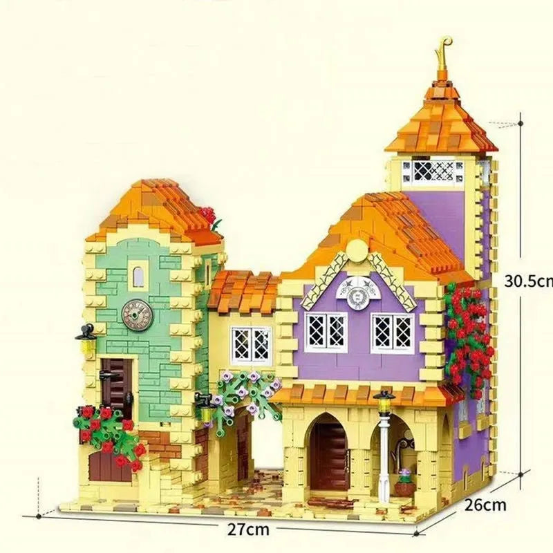 Building Blocks MOC Creator Street Expert City Holiday Hotel Bricks Toy - 7