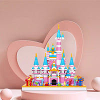 Thumbnail for Building Blocks MOC Experts Girls Pink Princess Castle MINI Bricks Toy 92031 Construction Set Toys - 4