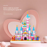 Thumbnail for Building Blocks MOC Experts Girls Pink Princess Castle MINI Bricks Toy 92031 Construction Set Toys - 8