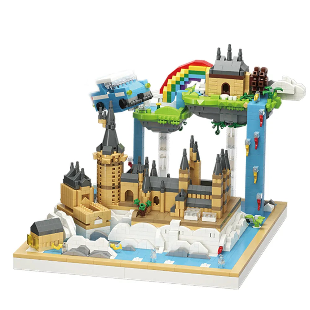 Building Blocks MOC Harry Potter Magic School Castle MINI Bricks Toy 92034 - 1