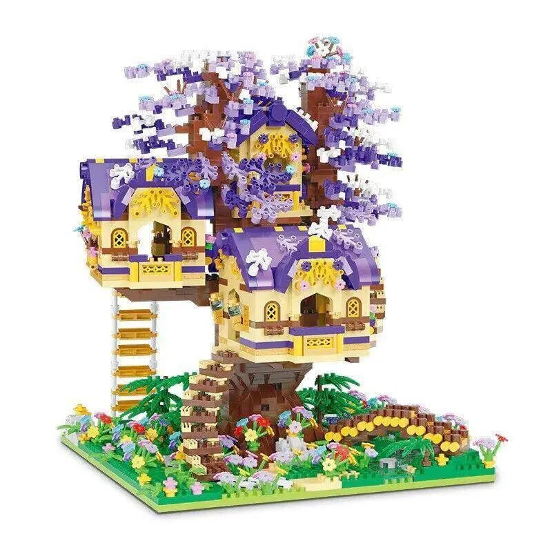 Building Blocks MOC Idea Experts MINI Bricks Elf Tree House Toys Kids Construction Set Toys - 1
