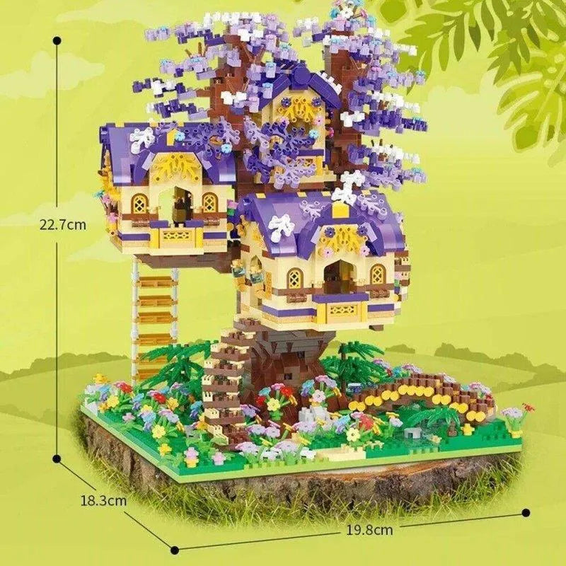 Building Blocks MOC Idea Experts MINI Bricks Elf Tree House Toys Kids - 4