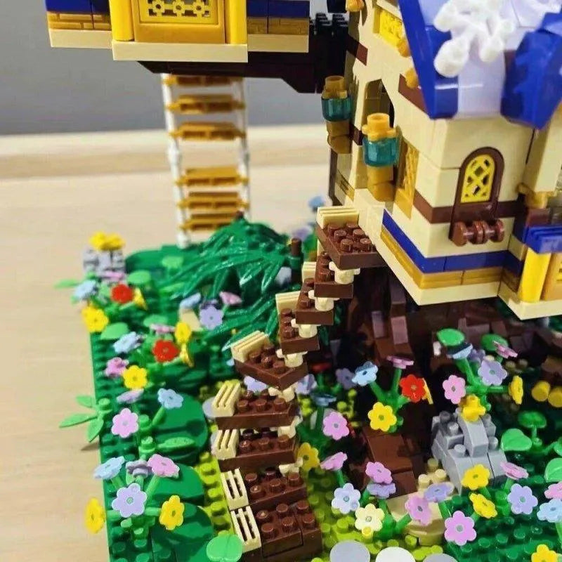 Building Blocks MOC Idea Experts MINI Bricks Elf Tree House Toys Kids Construction Set Toys - 7