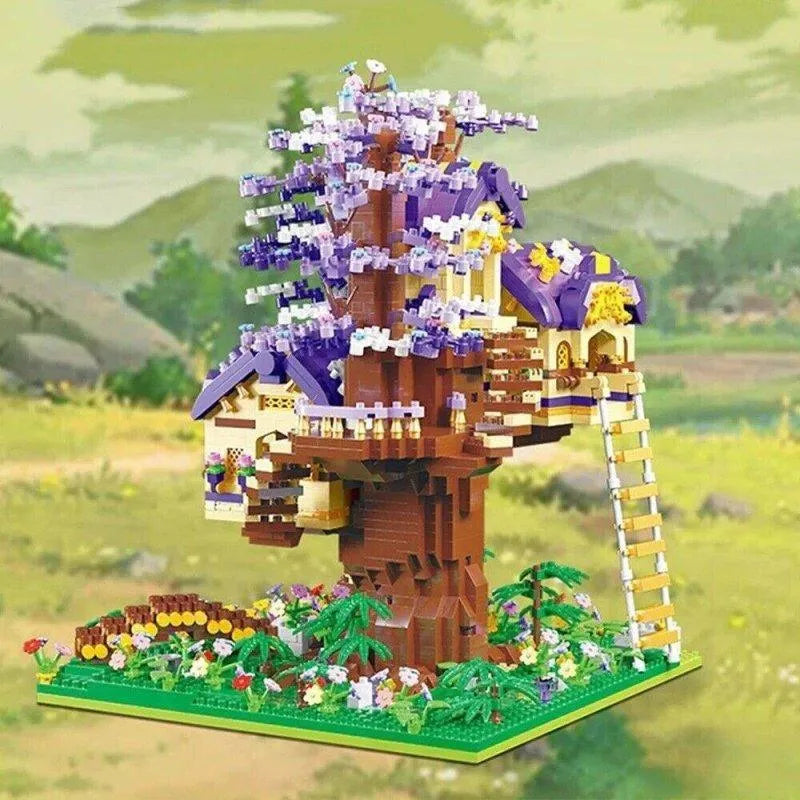 Building Blocks MOC Idea Experts MINI Bricks Elf Tree House Toys Kids - 2