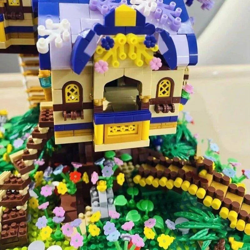 Building Blocks MOC Idea Experts MINI Bricks Elf Tree House Toys Kids Construction Set Toys - 8