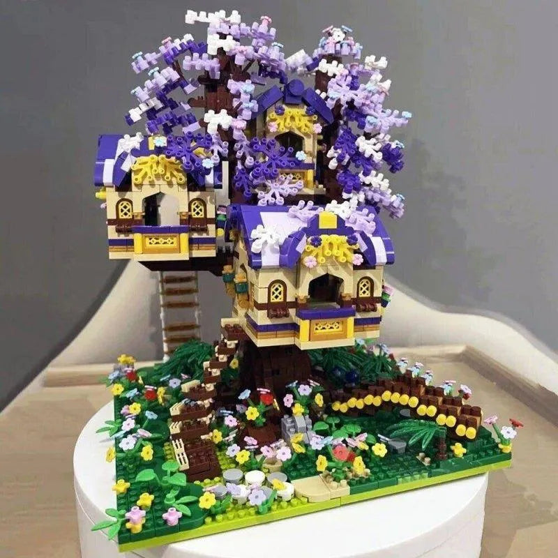 Building Blocks MOC Idea Experts MINI Bricks Elf Tree House Toys Kids - 5