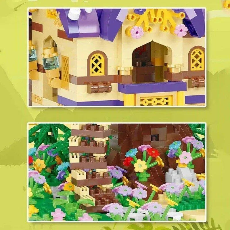 Building Blocks MOC Idea Experts MINI Bricks Elf Tree House Toys Kids Construction Set Toys - 3