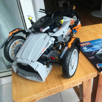 Thumbnail for Building Blocks MOC RC APP Spyder Motorcycle Bike Car Bricks Toy - 4