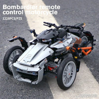 Thumbnail for Building Blocks MOC RC APP Spyder Motorcycle Bike Car Bricks Toy - 9