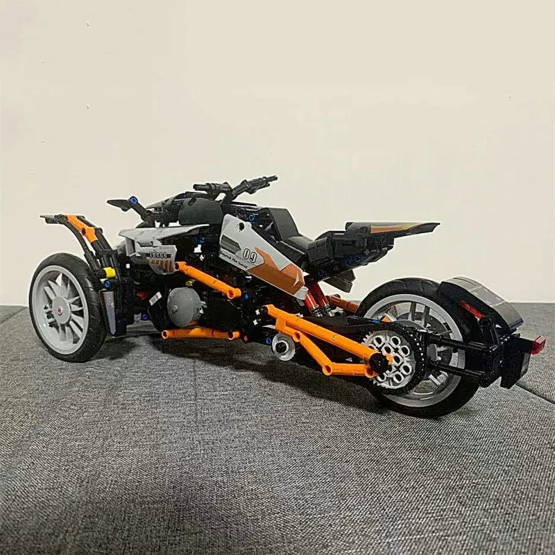 Building Blocks MOC RC APP Spyder Motorcycle Bike Car Bricks Toy - 7