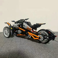Thumbnail for Building Blocks MOC RC APP Spyder Motorcycle Bike Car Bricks Toy - 7