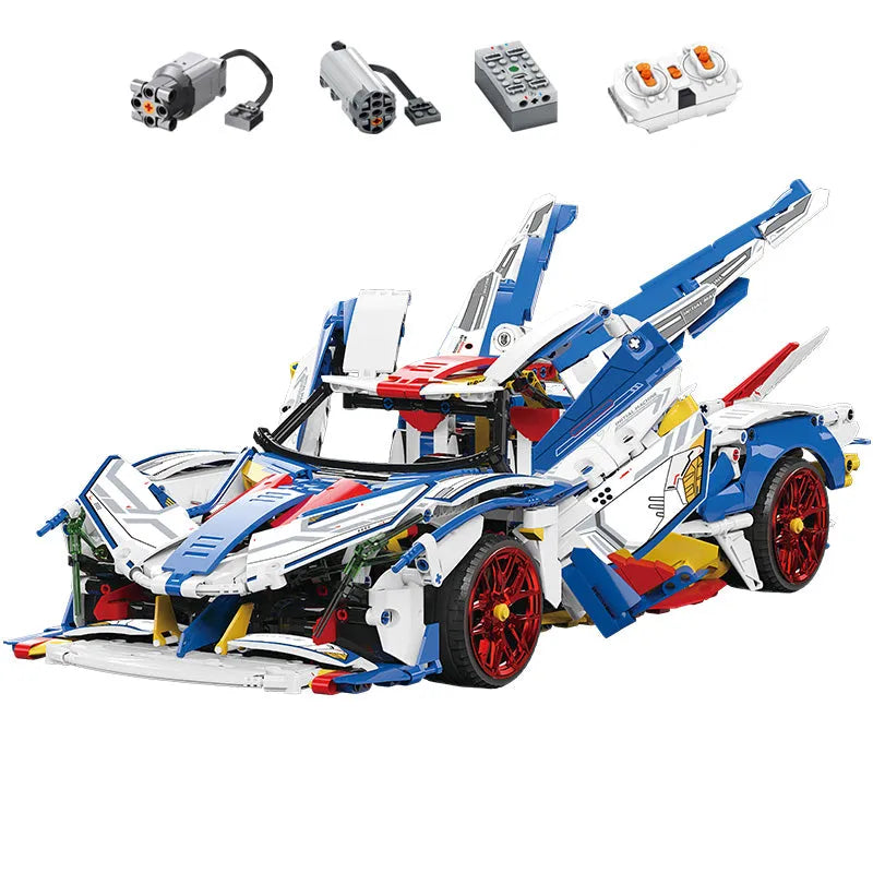 Building Blocks MOC RC Motorized Apollo EVO Concept Roadster Bricks Toy Construction Set Toys - 1