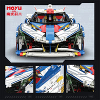 Thumbnail for Building Blocks MOC RC Motorized Apollo EVO Concept Roadster Bricks Toy Construction Set Toys - 5