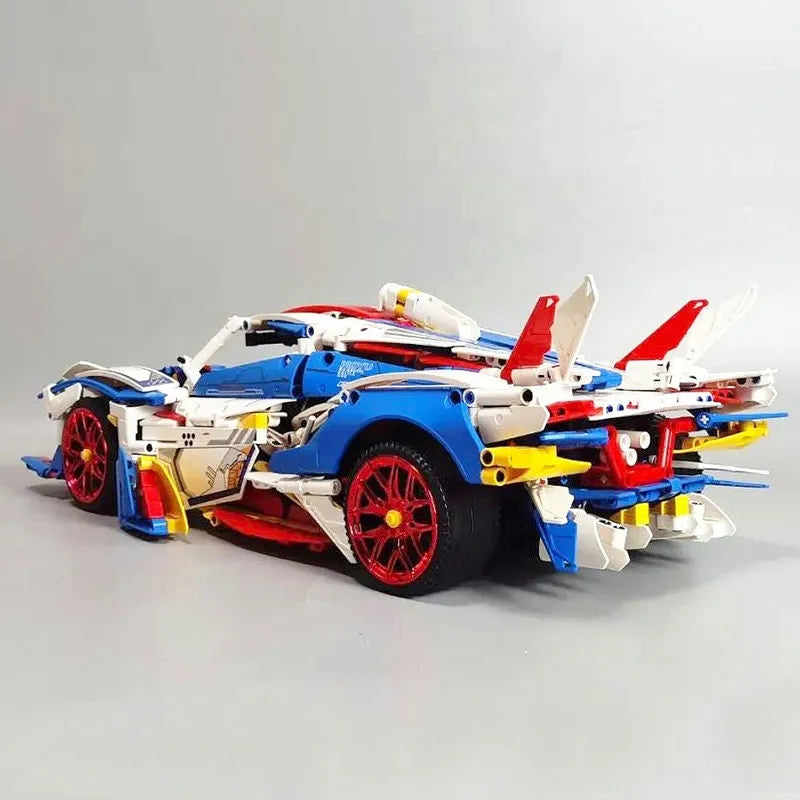 Building Blocks MOC RC Motorized Apollo EVO Concept Roadster Bricks Toy - 11